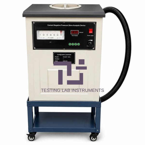 Cement Fineness Negative Pressure Sieve Analyzer — Testing Equipment Manufacturers India