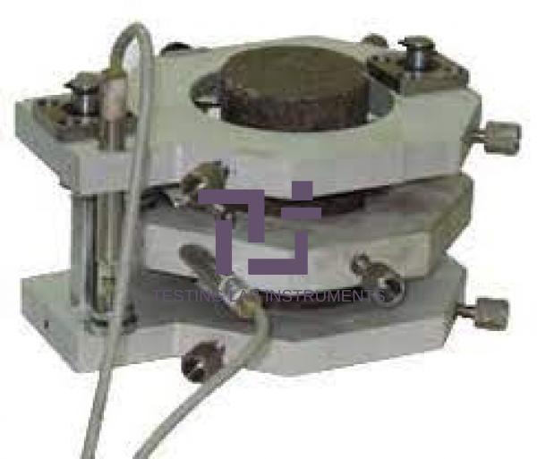 Combined Electronic Axial Compressometer and Lateral Extensometer for Nx size Sample