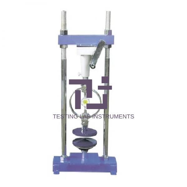 Unconfined Compression Apparatus Hand Operated Proving Ring Type